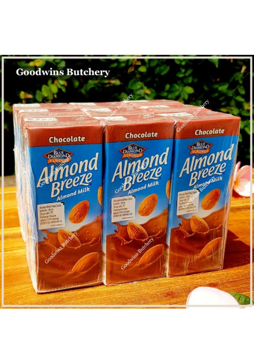 Milk Almond Breeze ALMOND MILK CHOCOLATE Blue Diamond USA chilled 3x180ml